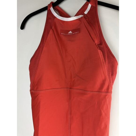 NWT Adidas x Stella McCartney Barricade Tennis Tank Dark Callistos Red Sz Medium - Picture 12 of 13